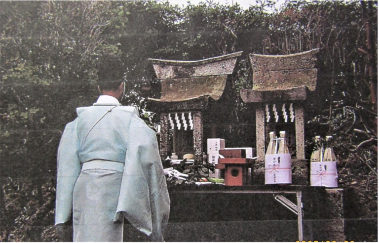 八坂神社での神事